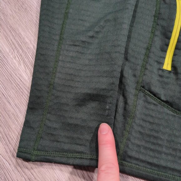 Patagonia R1 Regulator Men's Small Full Zip Jacket Green Waffle Knit Grid Fleece - Picture 6 of 11